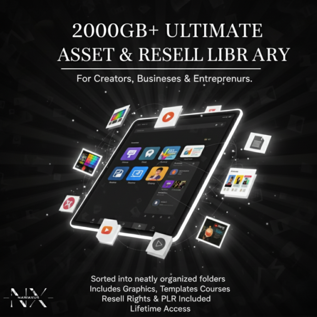 The 2000GB+ Creator's Asset & Resell Library