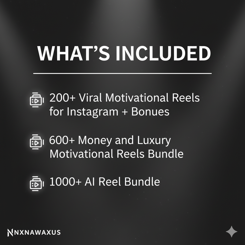 The Nawaxus Video Library: 2000+ 4K Clips for YouTube & Reels | Resell Rights